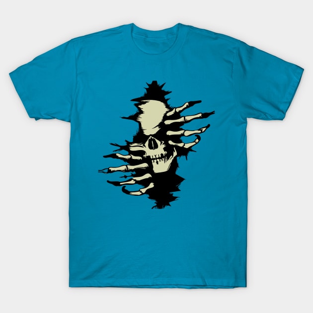 skull monster bones T-Shirt by Supertrooper